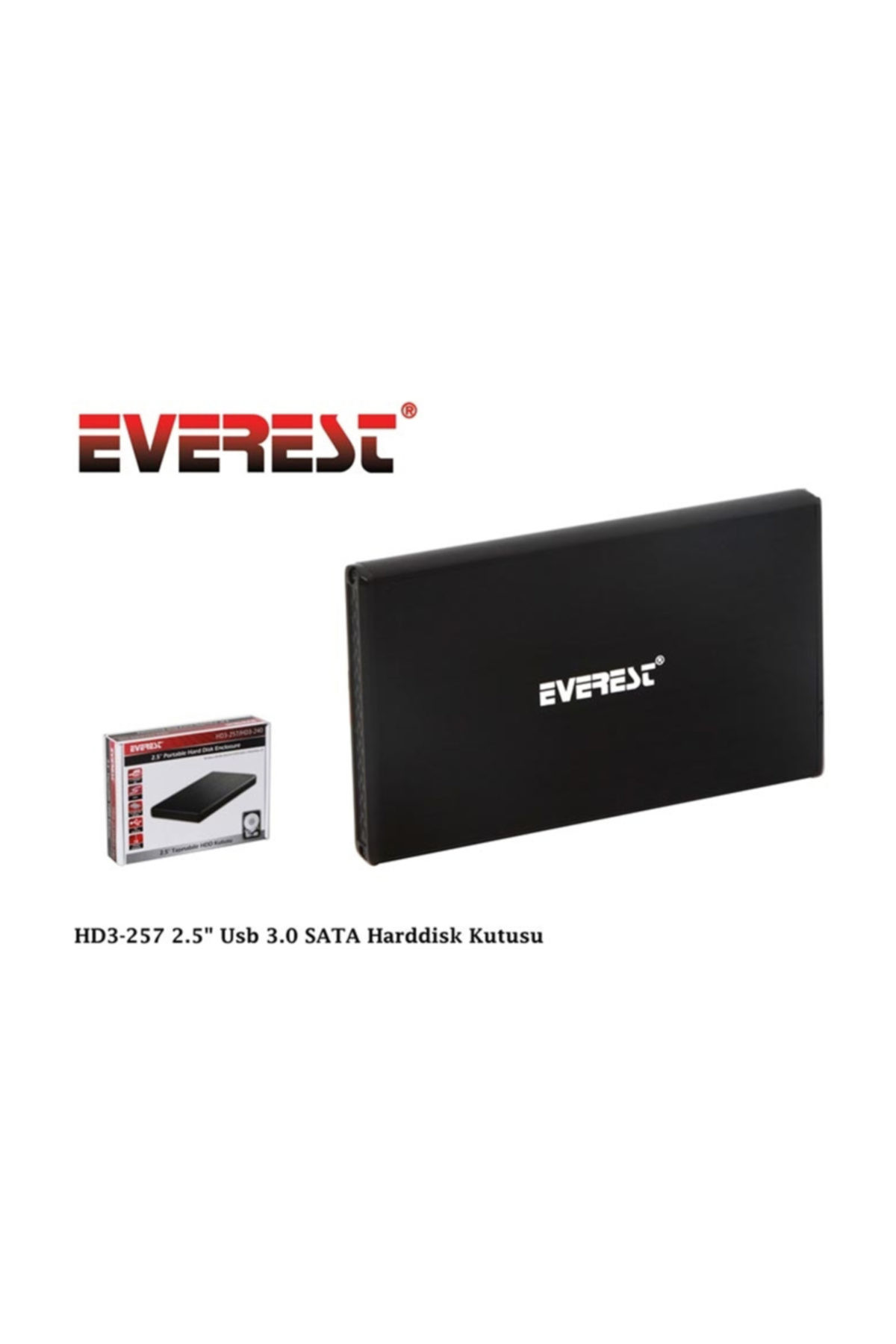 HD3-257 2.5" Usb 3.0 SATA Harddisk Kutusu