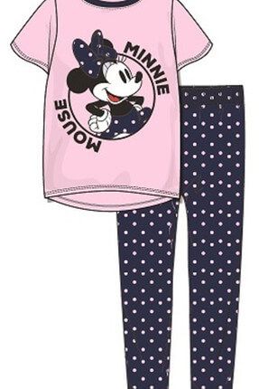 Açık Pembe Mınnıe Mouse Bayan Pijama Takımı - 7538