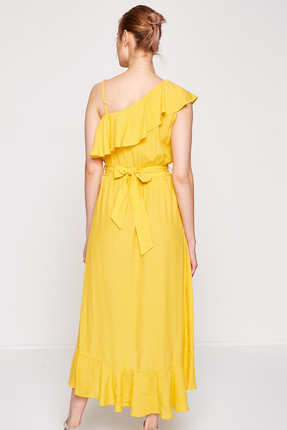 Koton Kadin Sari Elbise 7yak82357uw Fiyati Yorumlari Trendyol