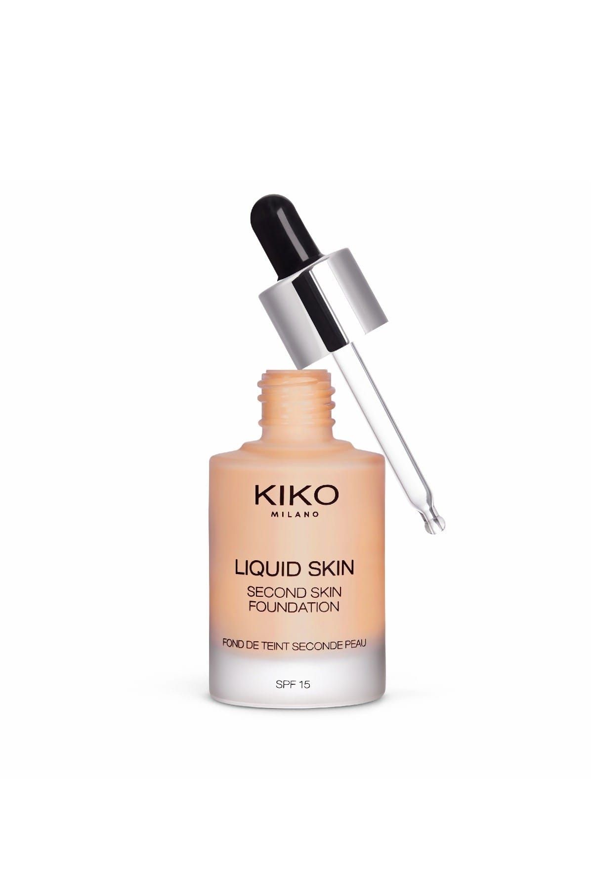 KIKO LIQUID FOUNDATION - LIQUID SKIN SECOND SKIN FOUNDATION 06 WARM BEIGE 15 8025272629652