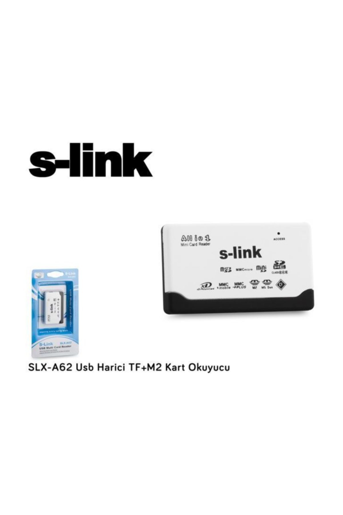 S-Link S-Lınk Slx-A62 Usb 2.0 Harici Çoklu Kart Okuyucu