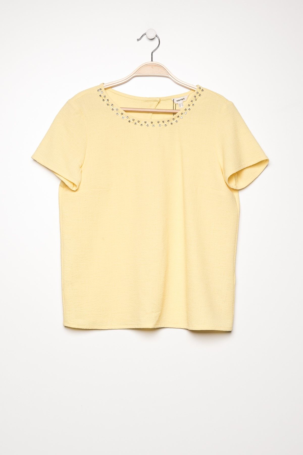 Koton-Women's Yellow Blouse 5YAK62635CW 1