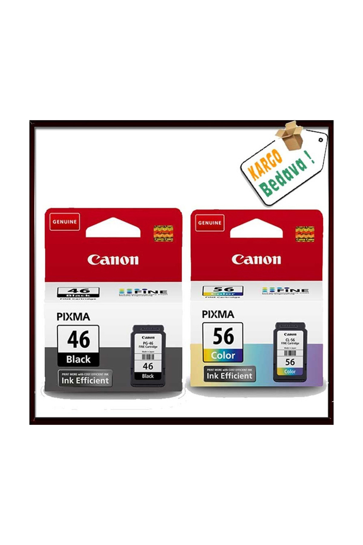 Canon Pg-46/cl-56 2'li Set E404/e464/e484 Siyah-renkli Kartuş