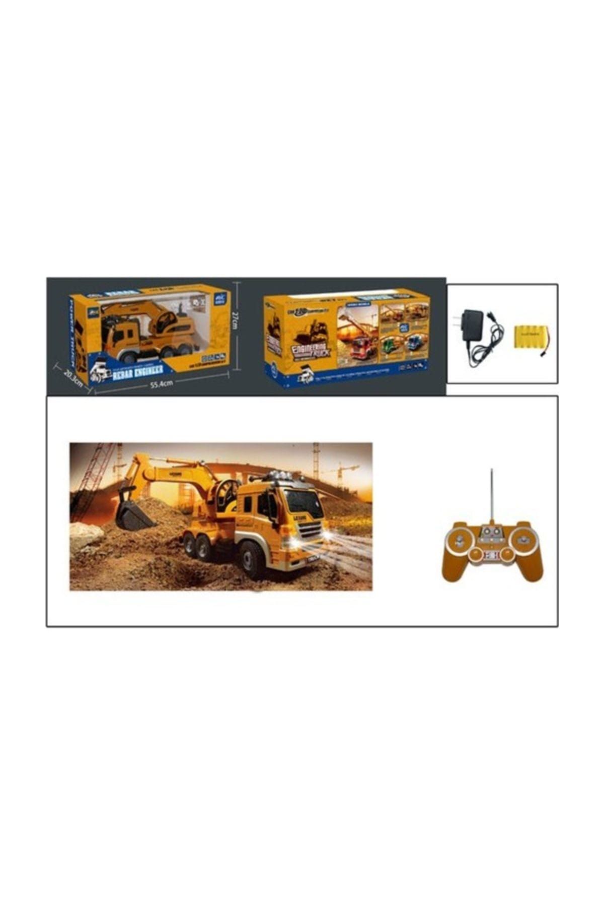 Gepettoys Uzaktan Kumandalı Şarjlı İş Makinesi Kepçe /