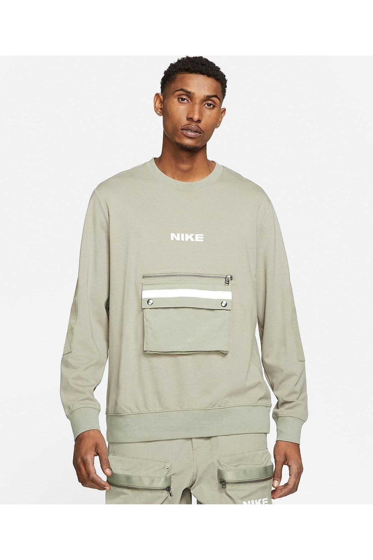 Nike M Nsw City Made Flc Crew Men s Green Sweatshirt Da0069 320