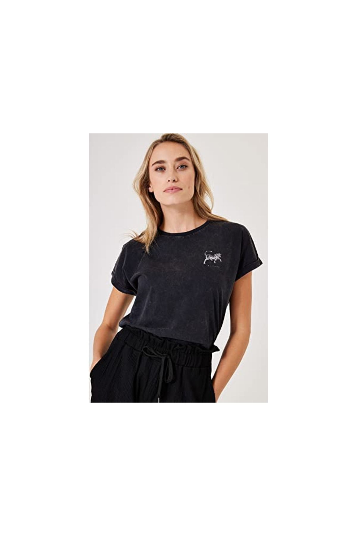 Garcia T-Shirt Schwarz Regular Fit Fast ausverkauft YB7933