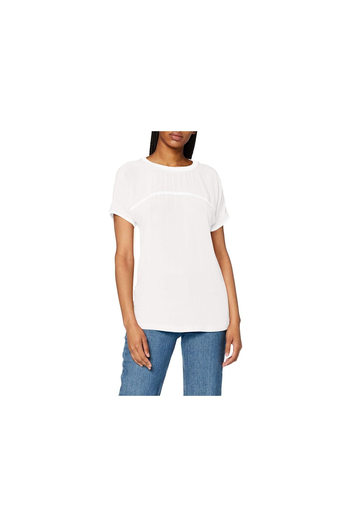 comma Bluse Weiß Regular Fit Fast ausverkauft