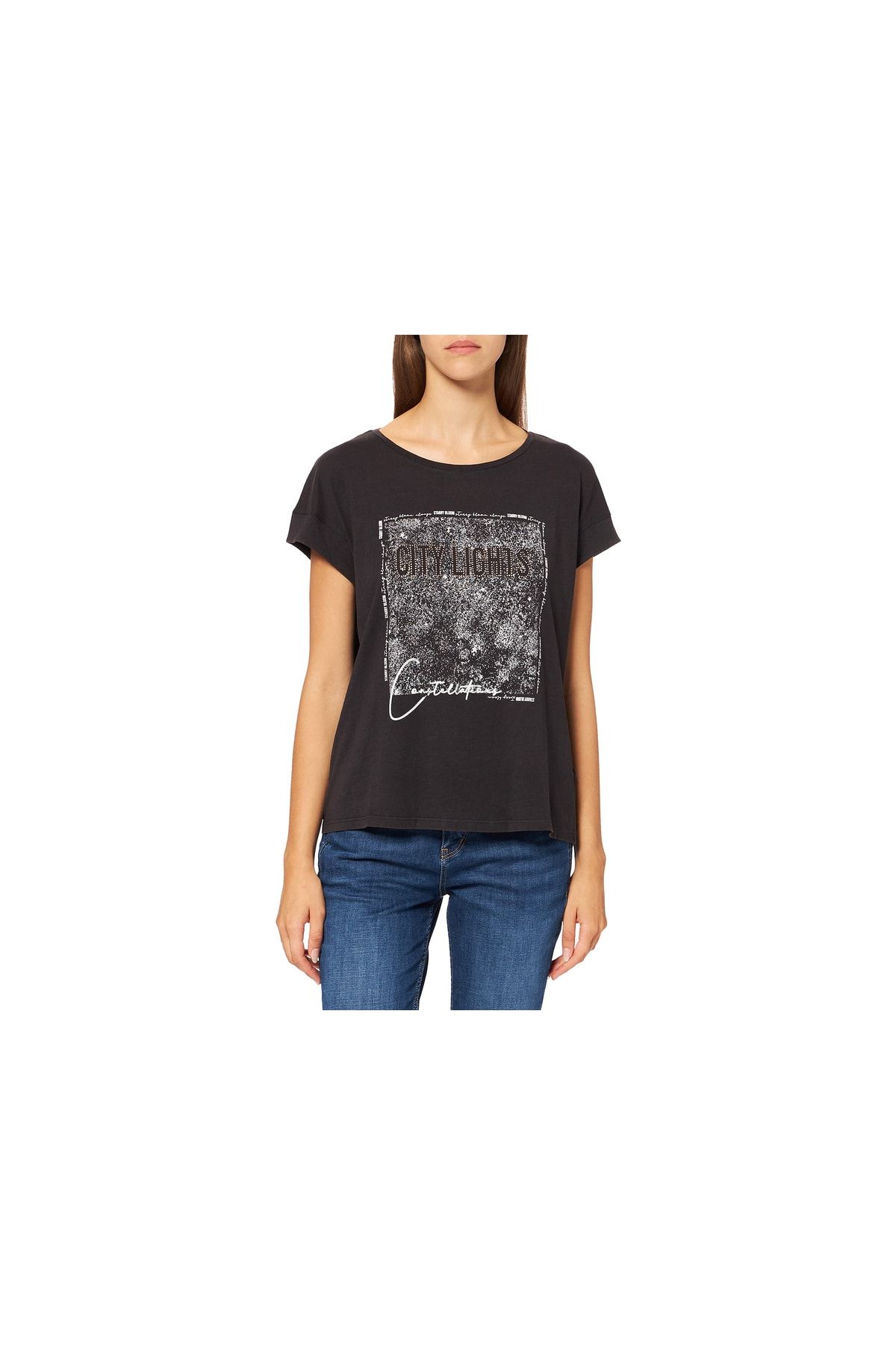 Street One T-Shirt Grau Regular Fit Fast ausverkauft