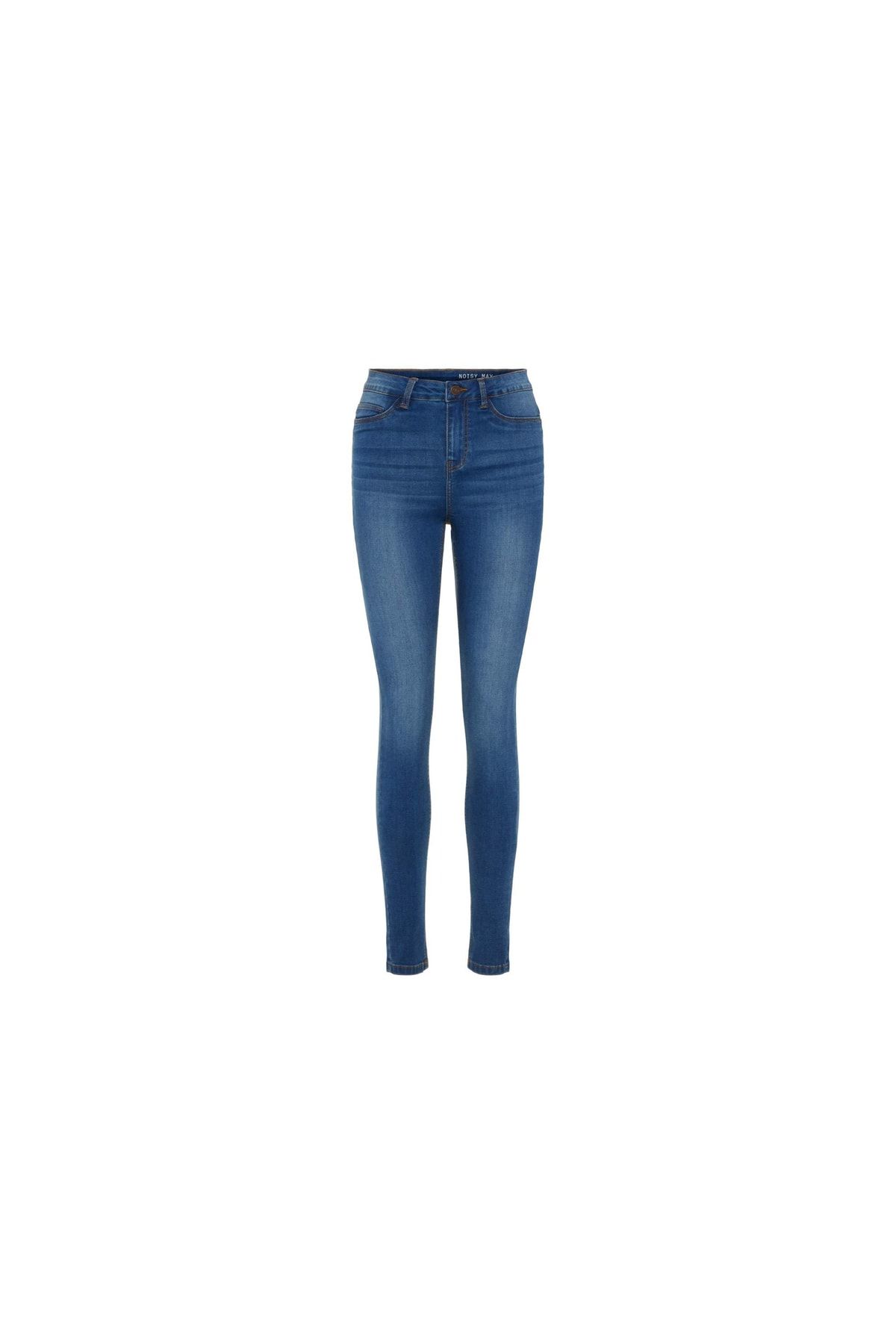 Noisy May Jeans Blau Straight Fast ausverkauft