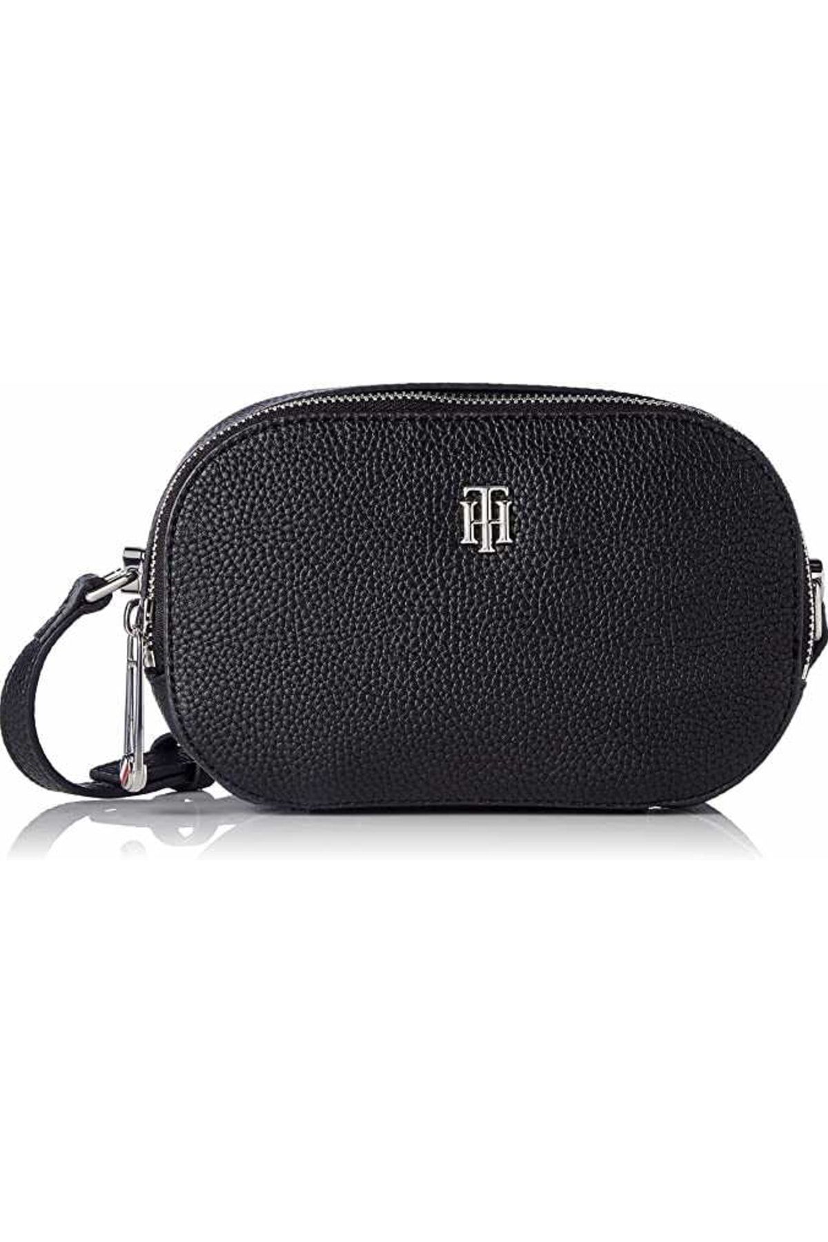 Tommy Hilfiger Handtasche Schwarz Strukturiert
