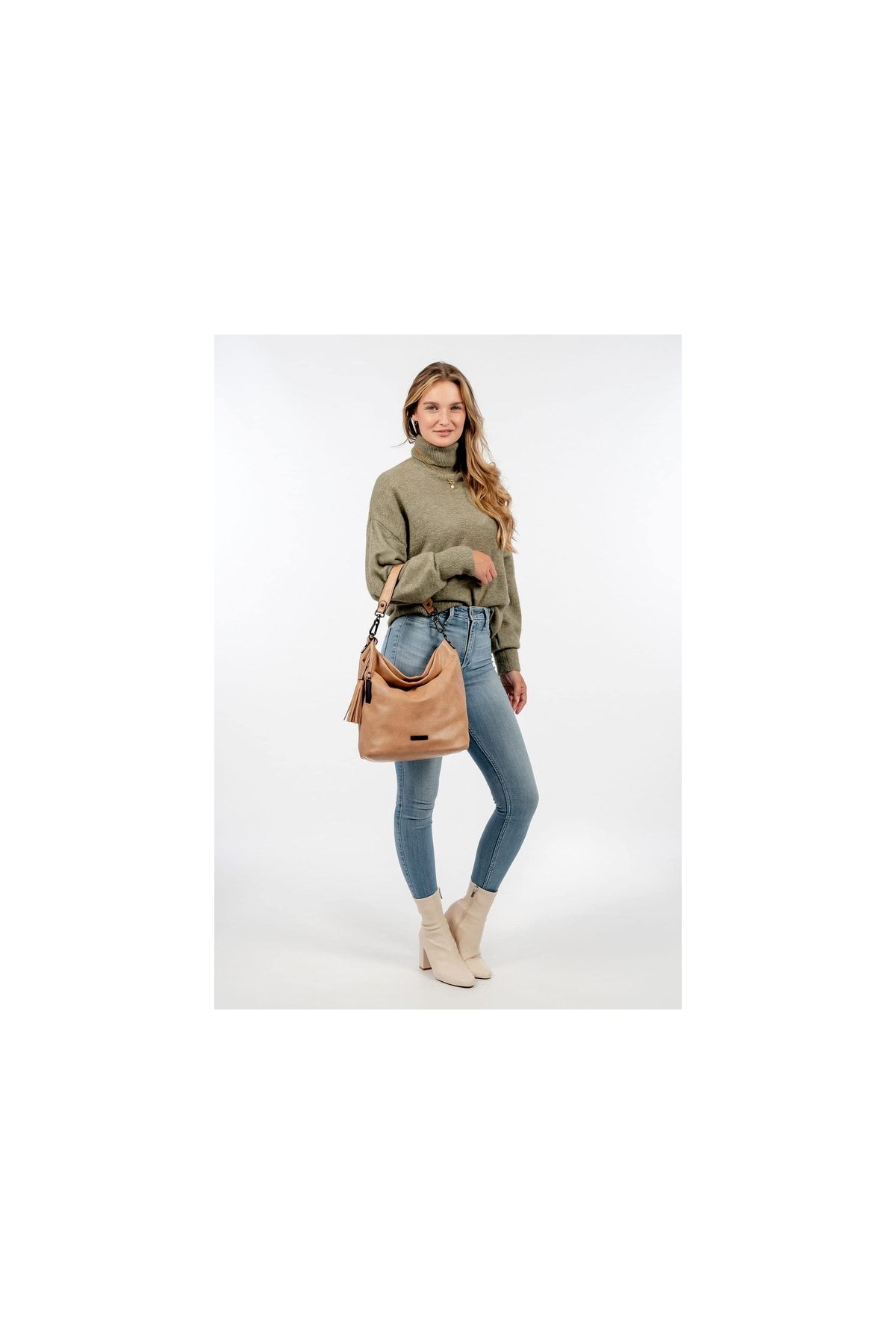 SURI FREY Handtasche Beige Strukturiert Fast ausverkauft