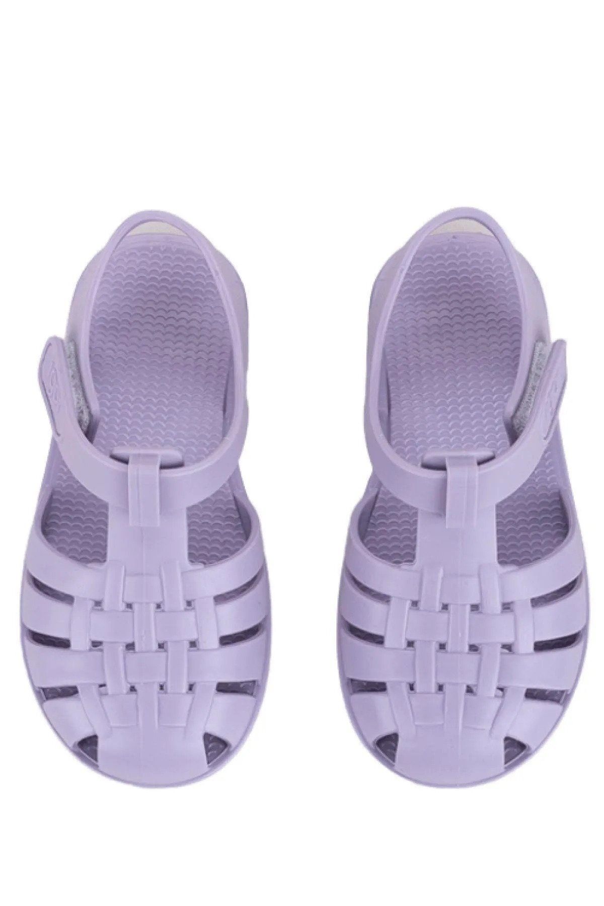 صندل بنفش دخترانه و پسرانه بچگانه Kids Lila Sandals Clasa Velcro IGOR