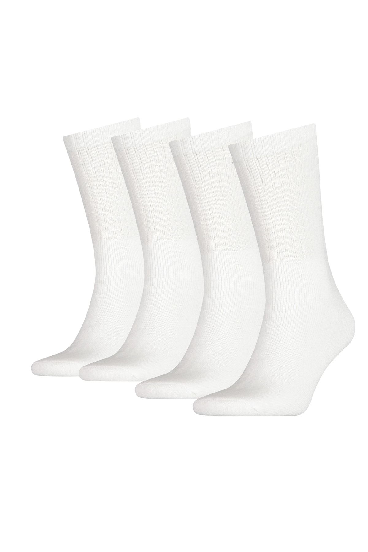 Erkek 4çift Tenis Spor Çorabı Beyaz