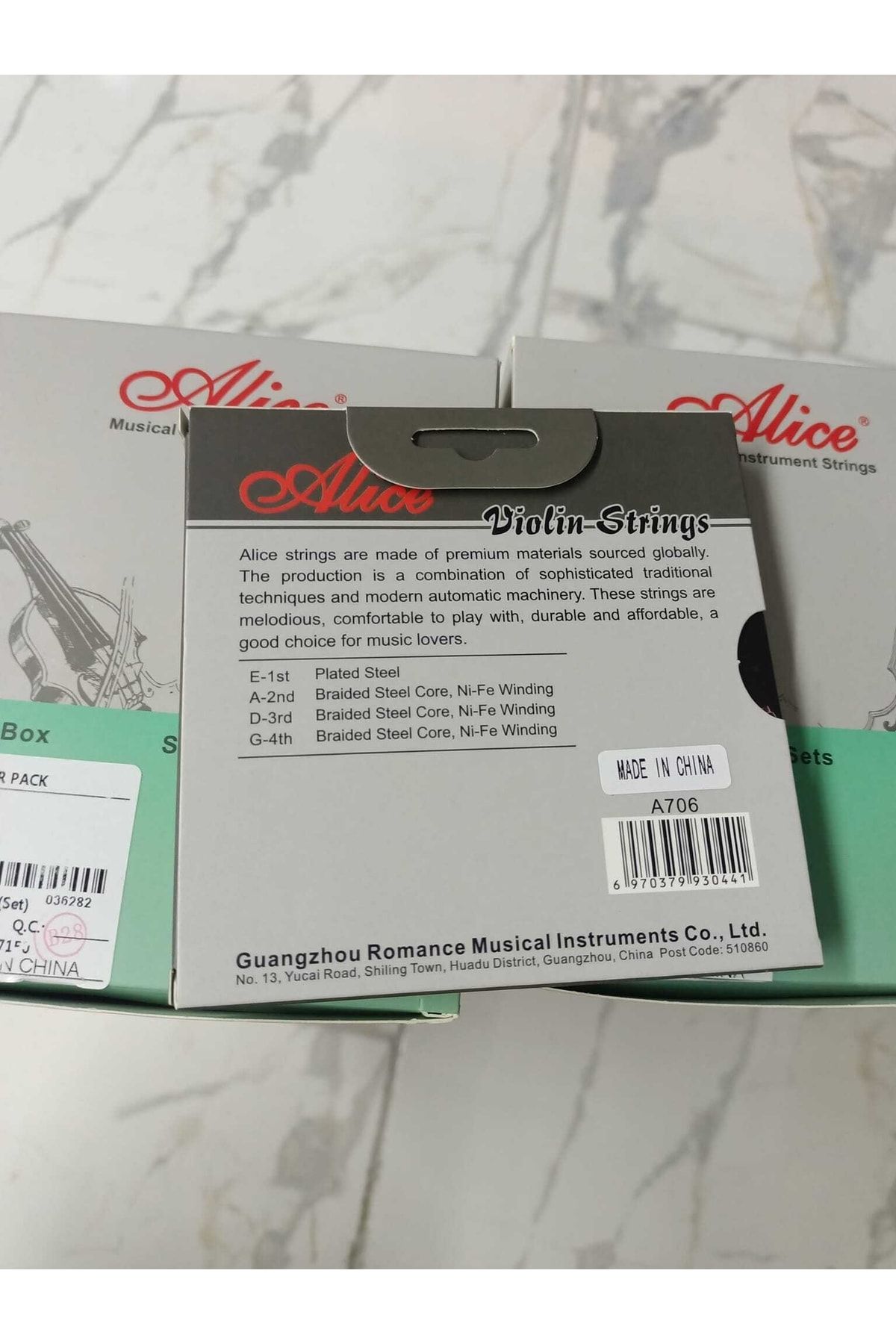 Alice-A706 Model Top Quality Violin String Set 6
