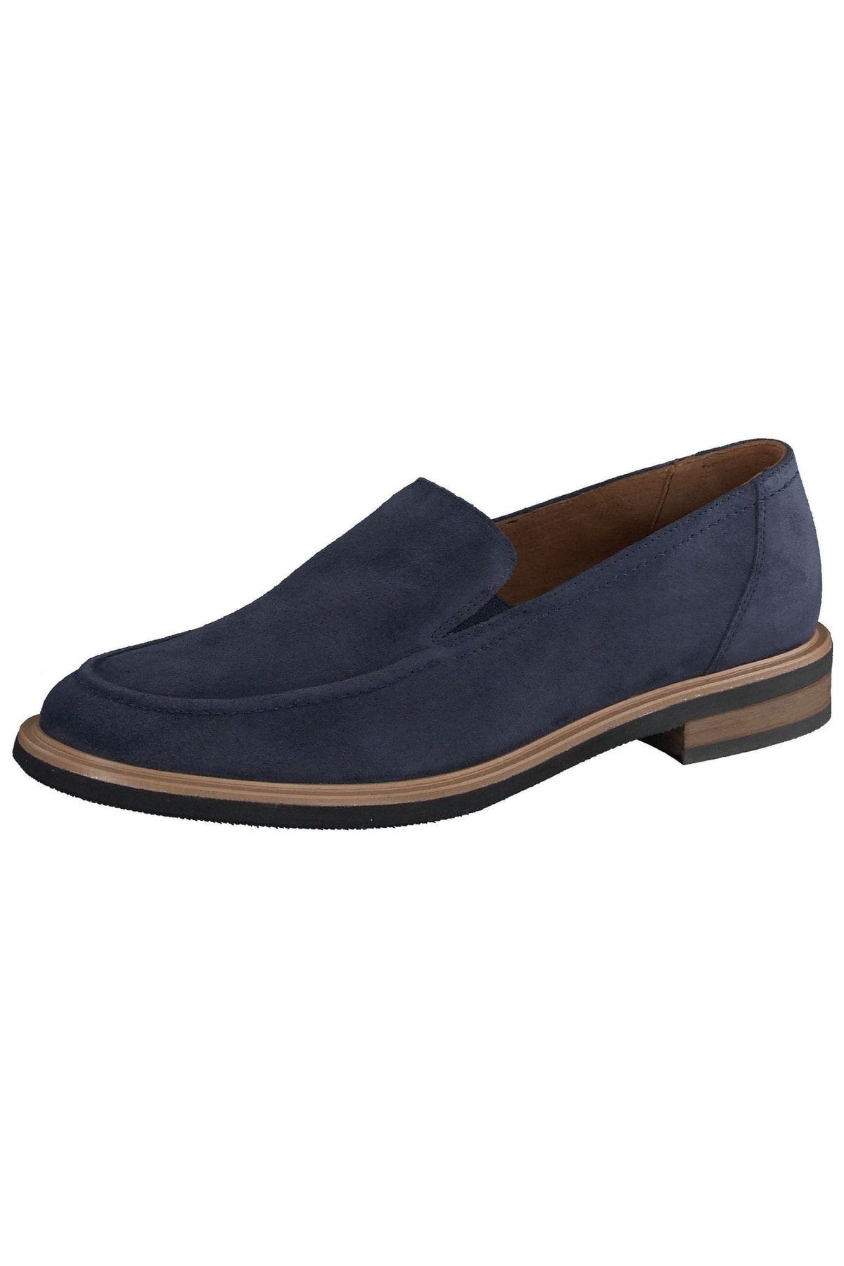 Paul Green Flacher Schuh Blau Blockabsatz Fast ausverkauft