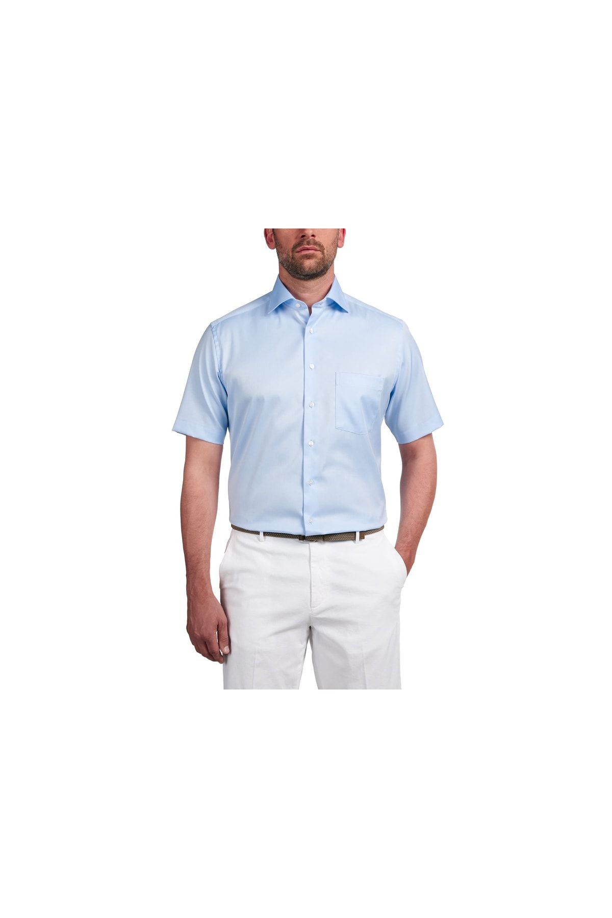 ETERNA Hemd Blau Regular Fit Fast ausverkauft