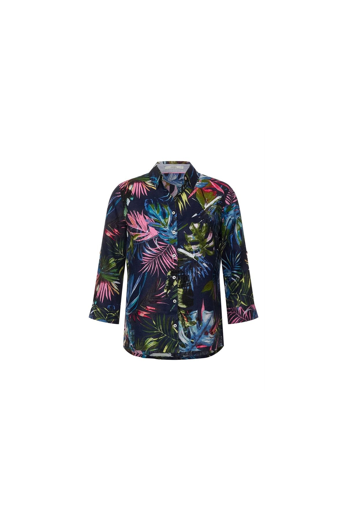 CECILIE COPENHAGEN Bluse Blau Regular Fit Fast ausverkauft