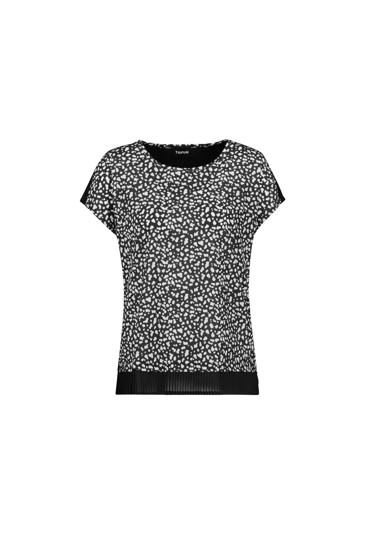 TAIFUN T-Shirt Schwarz Regular Fit Fast ausverkauft