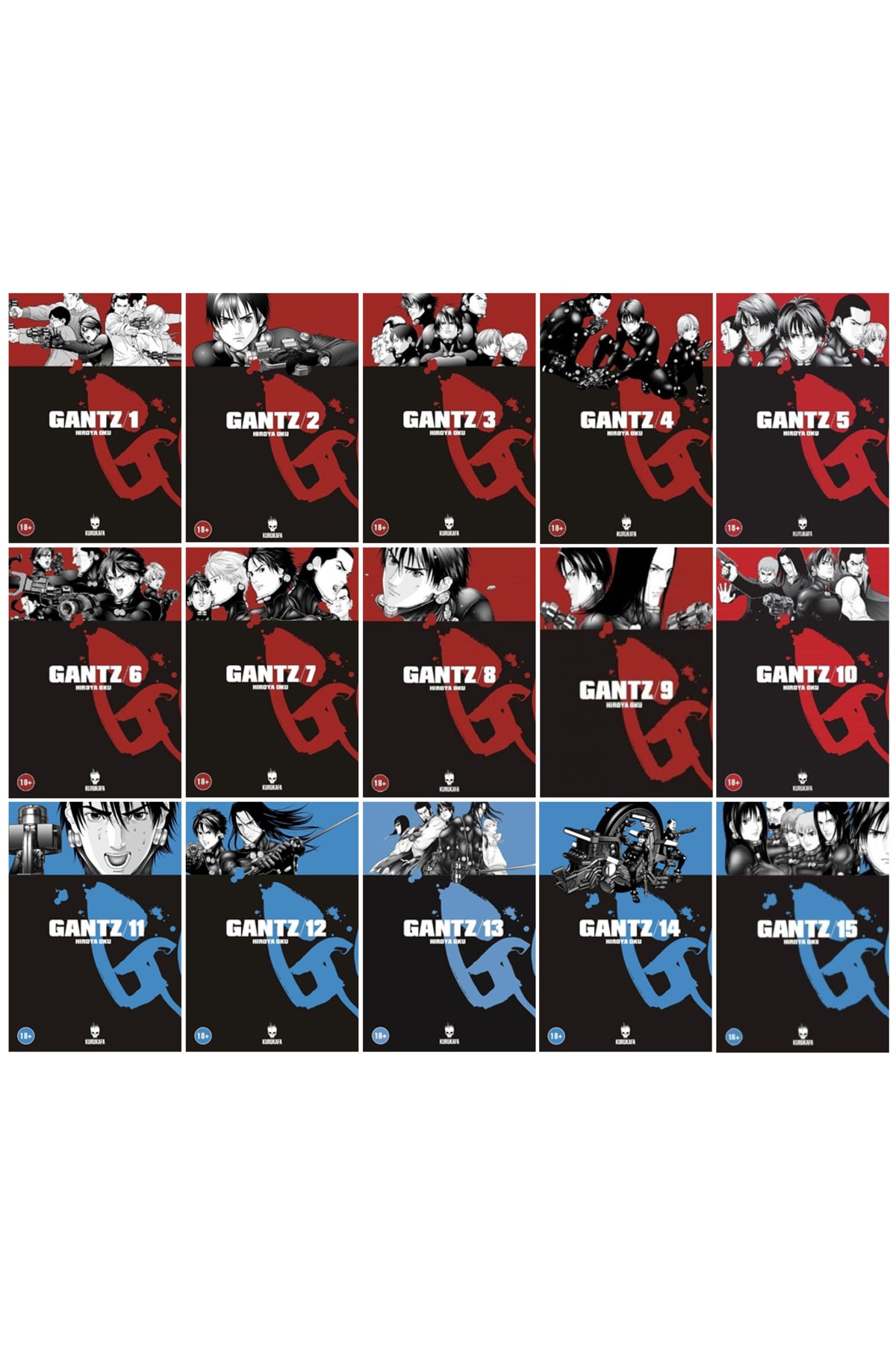 Kurukafa Yayınevi Gantz 15'li Manga Seti Full - Fiyatı, Yorumları