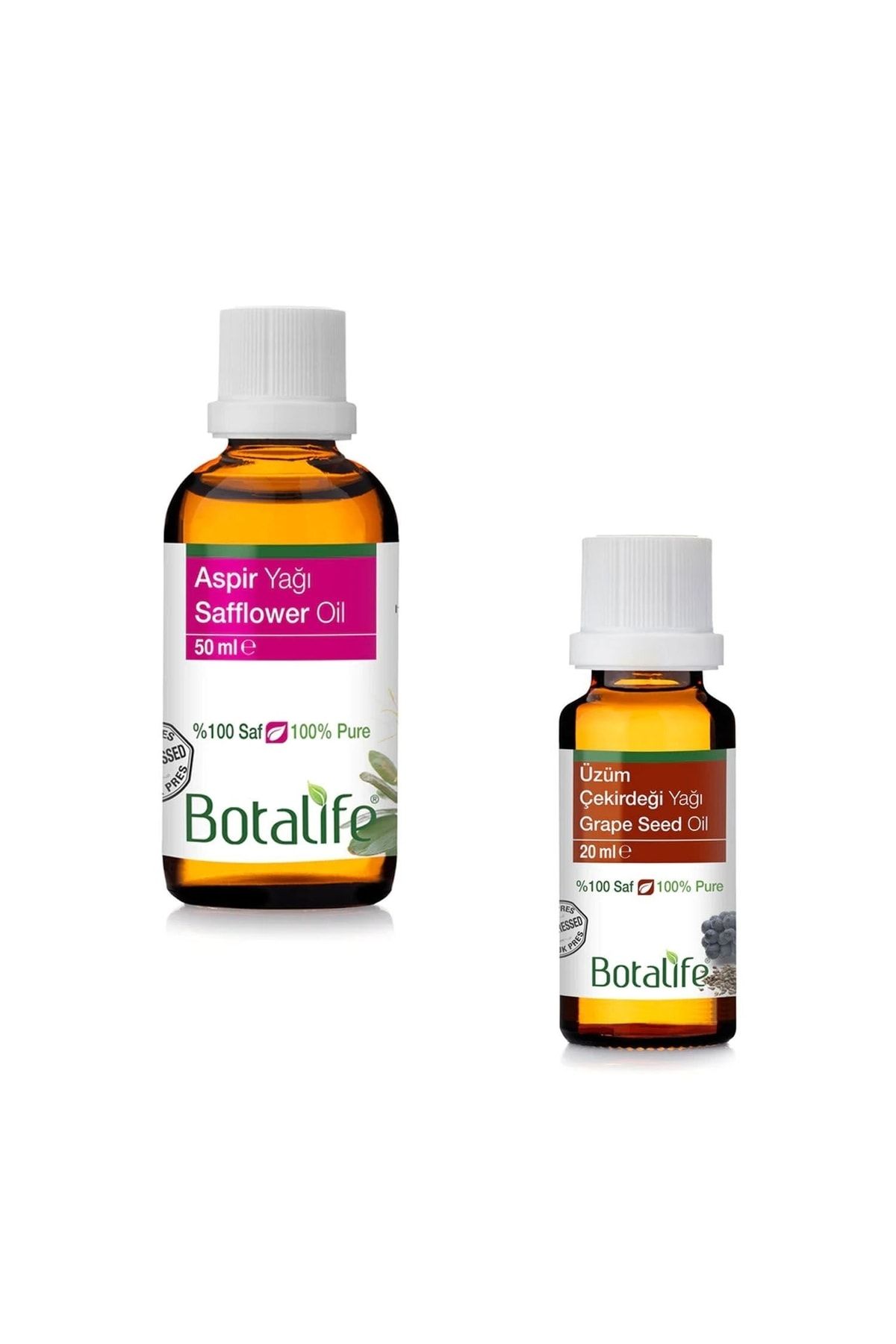 ست 50 میلی لیتری روغن گلرنگ و 20 میلی لیتری روغن هسته انگور Botalife