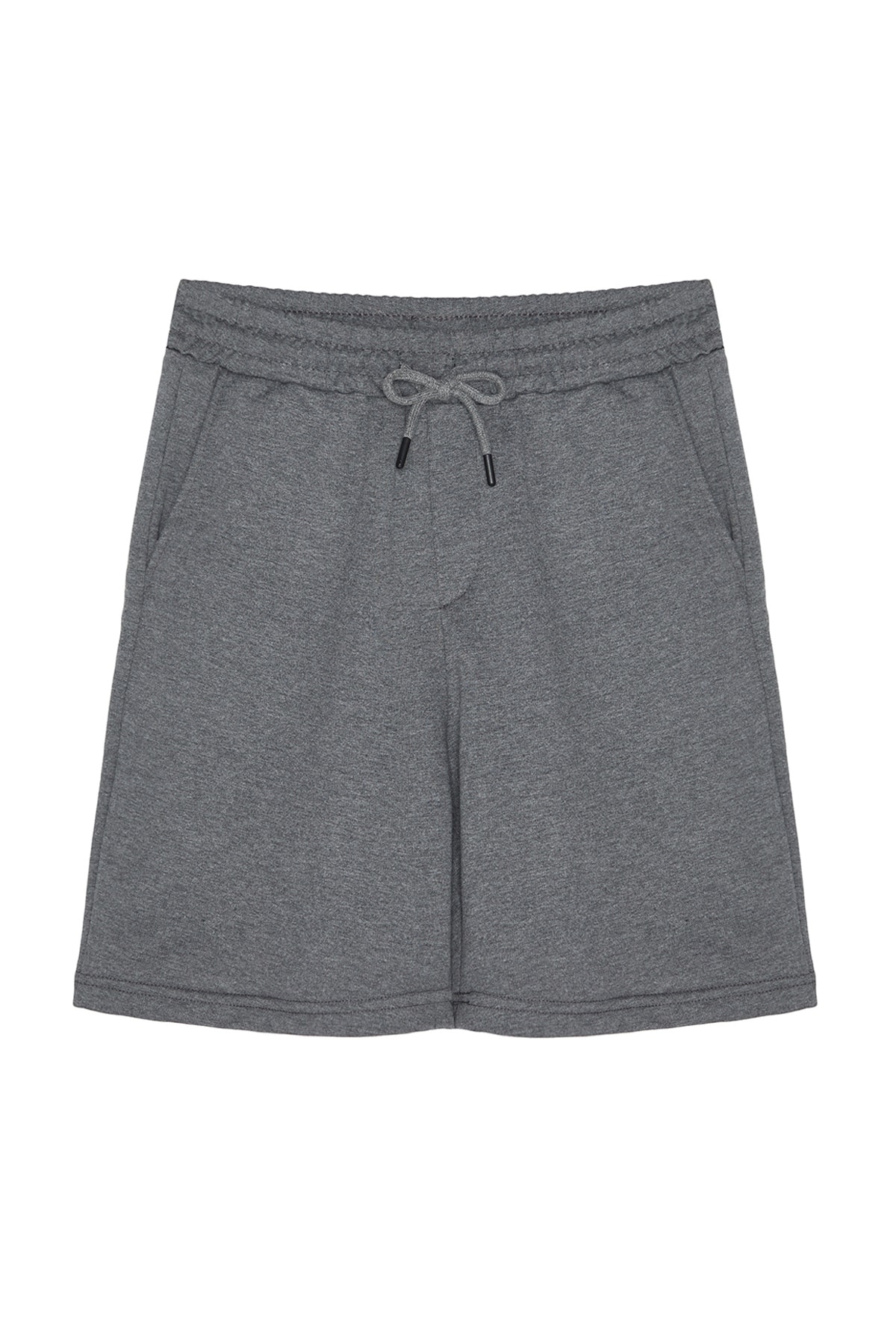 Trendyolmilla  Antrasit-Lacivert Basic Regular/Normal Kesim Düz 2'li Paket Şort TMNSS21SR0095 - Görsel 7