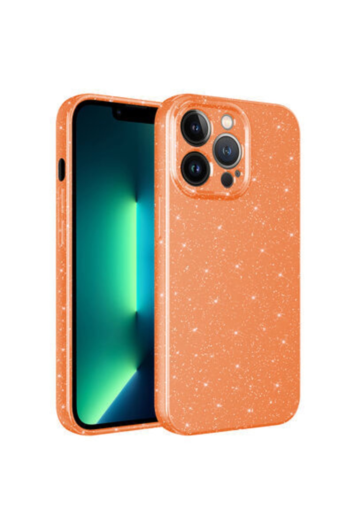 Apple Iphone 13 Pro Max Compatible 3d Camera Shielded Glitter Glitter Colorful Glossy Luxury Silicone Cover
