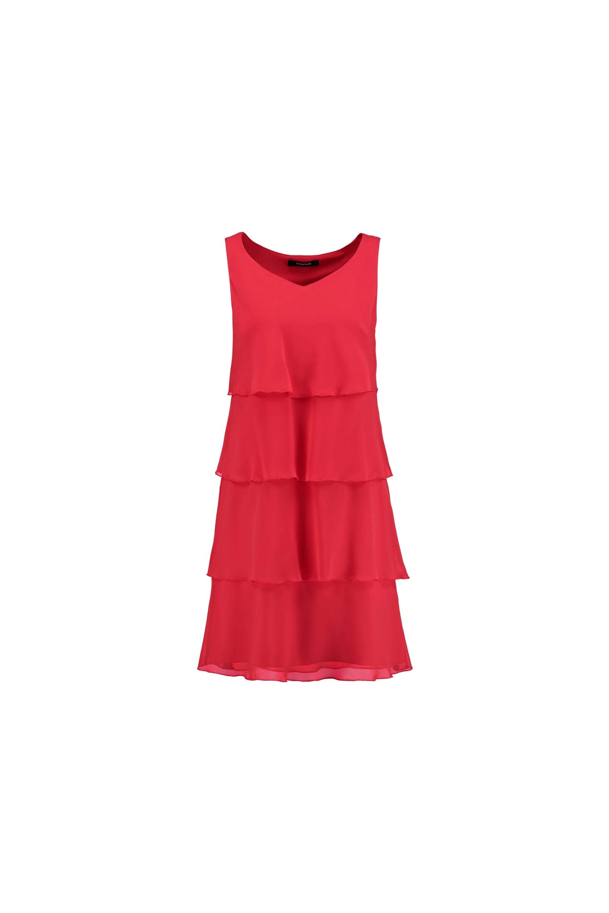 TAIFUN Kleid Rot Basic Fast ausverkauft