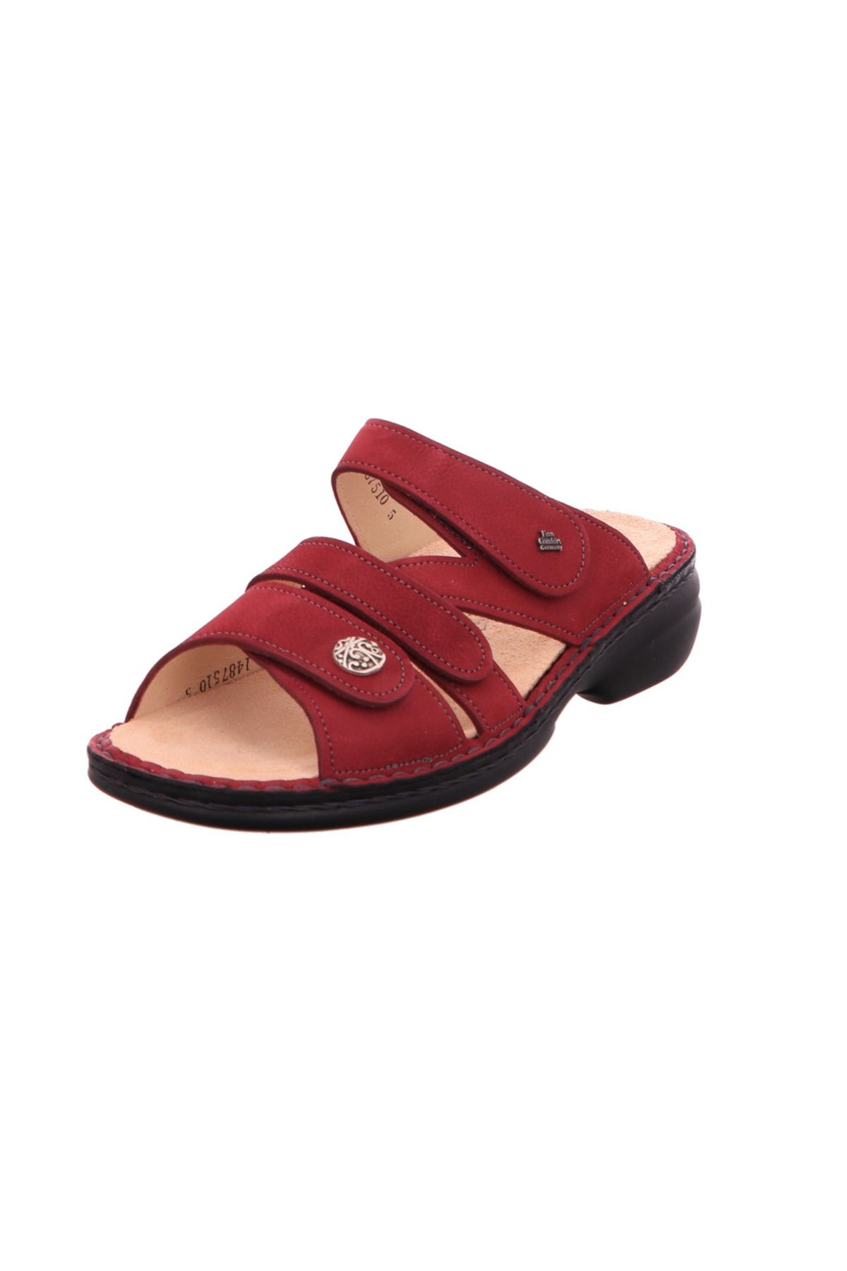 Finn Comfort Sandalette Rot Flacher Absatz Fast ausverkauft
