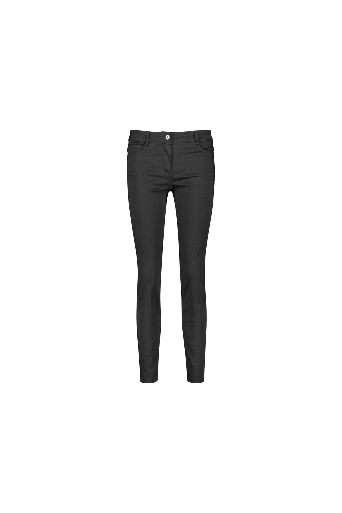 TAIFUN Hose Schwarz Straight Fast ausverkauft