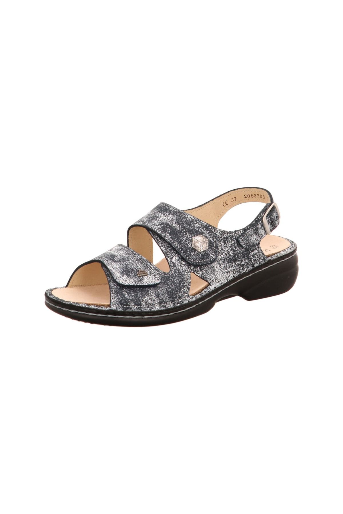 Finn Comfort Sandalette Blau Flacher Absatz Fast ausverkauft