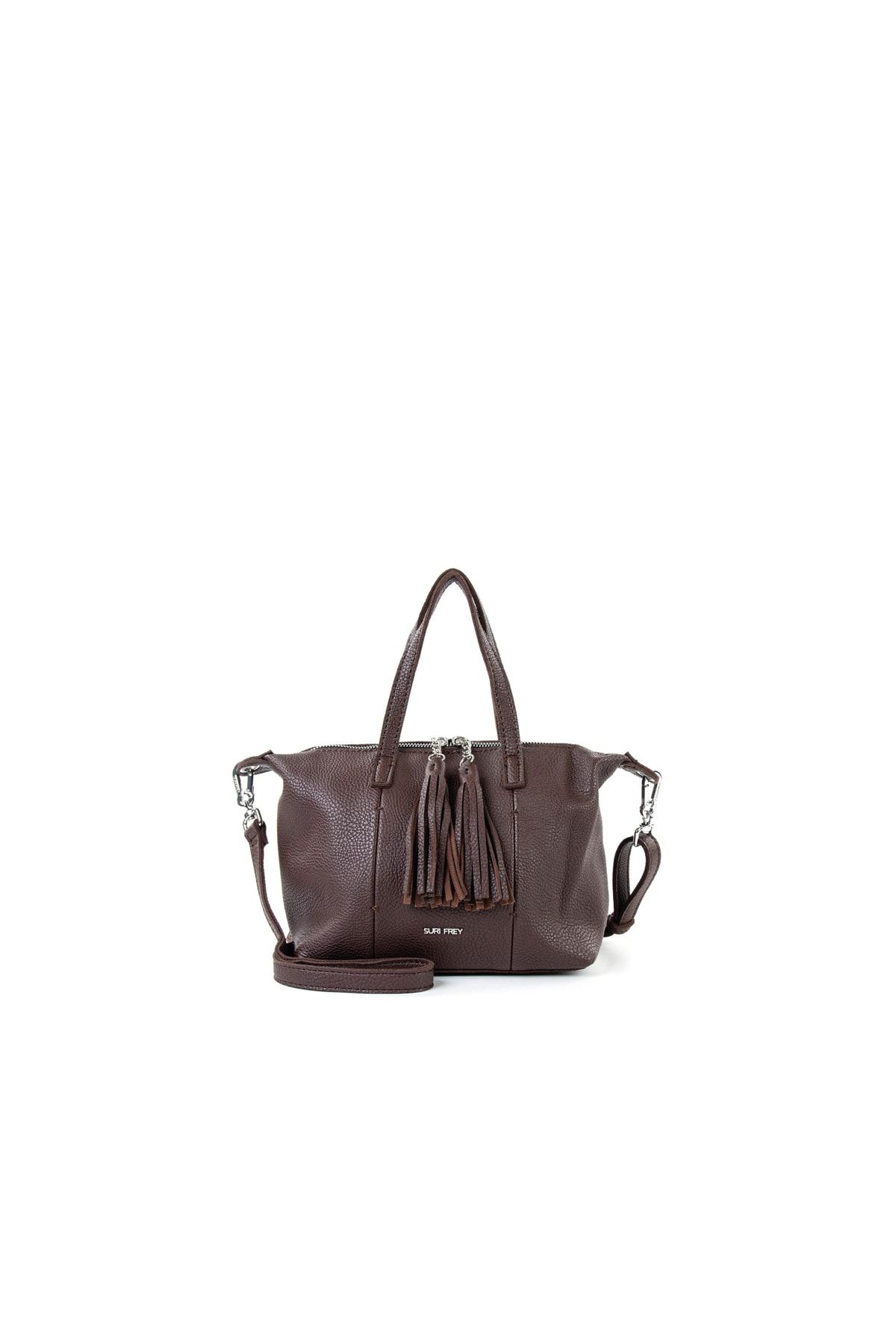 SURI FREY Rucksack Braun Unifarben