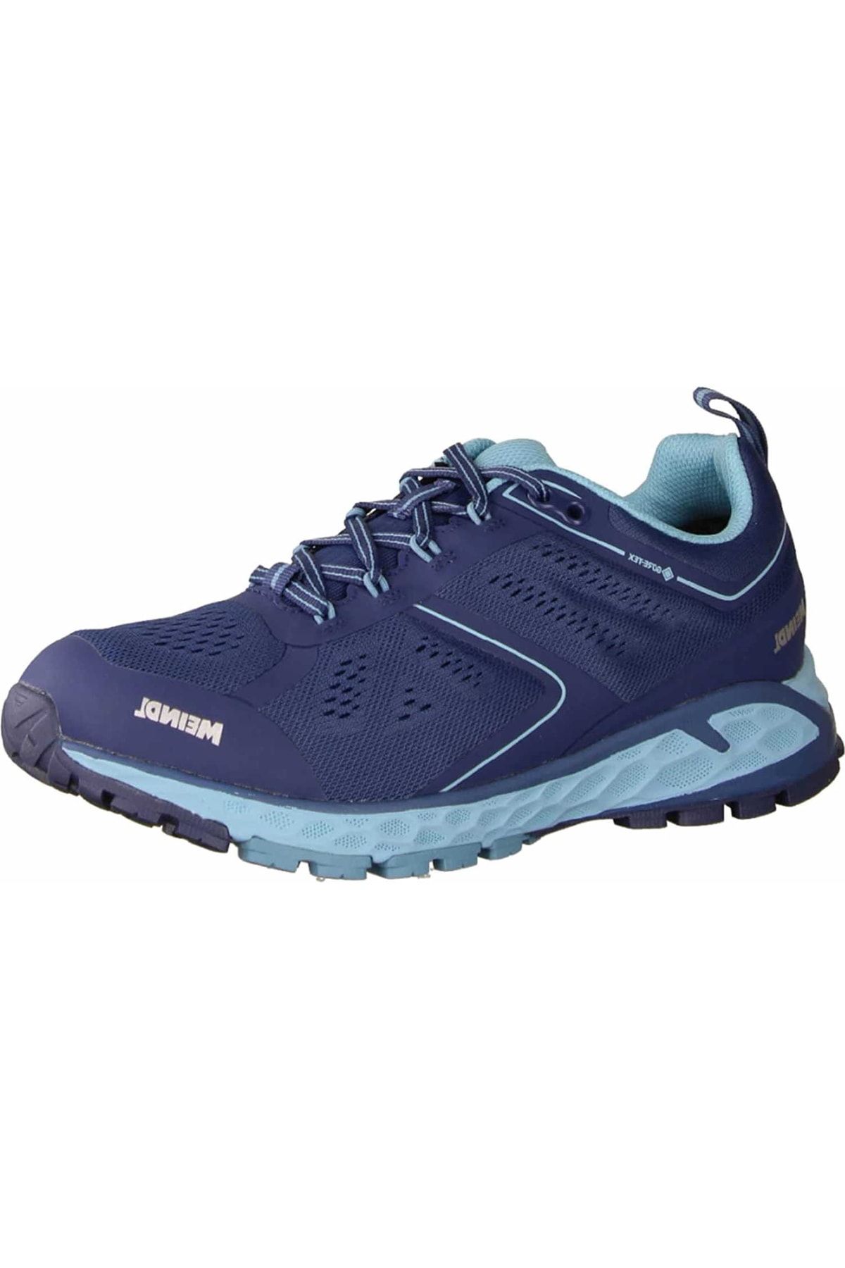Meindl Walkingschuh Blau Flacher Absatz Fast ausverkauft