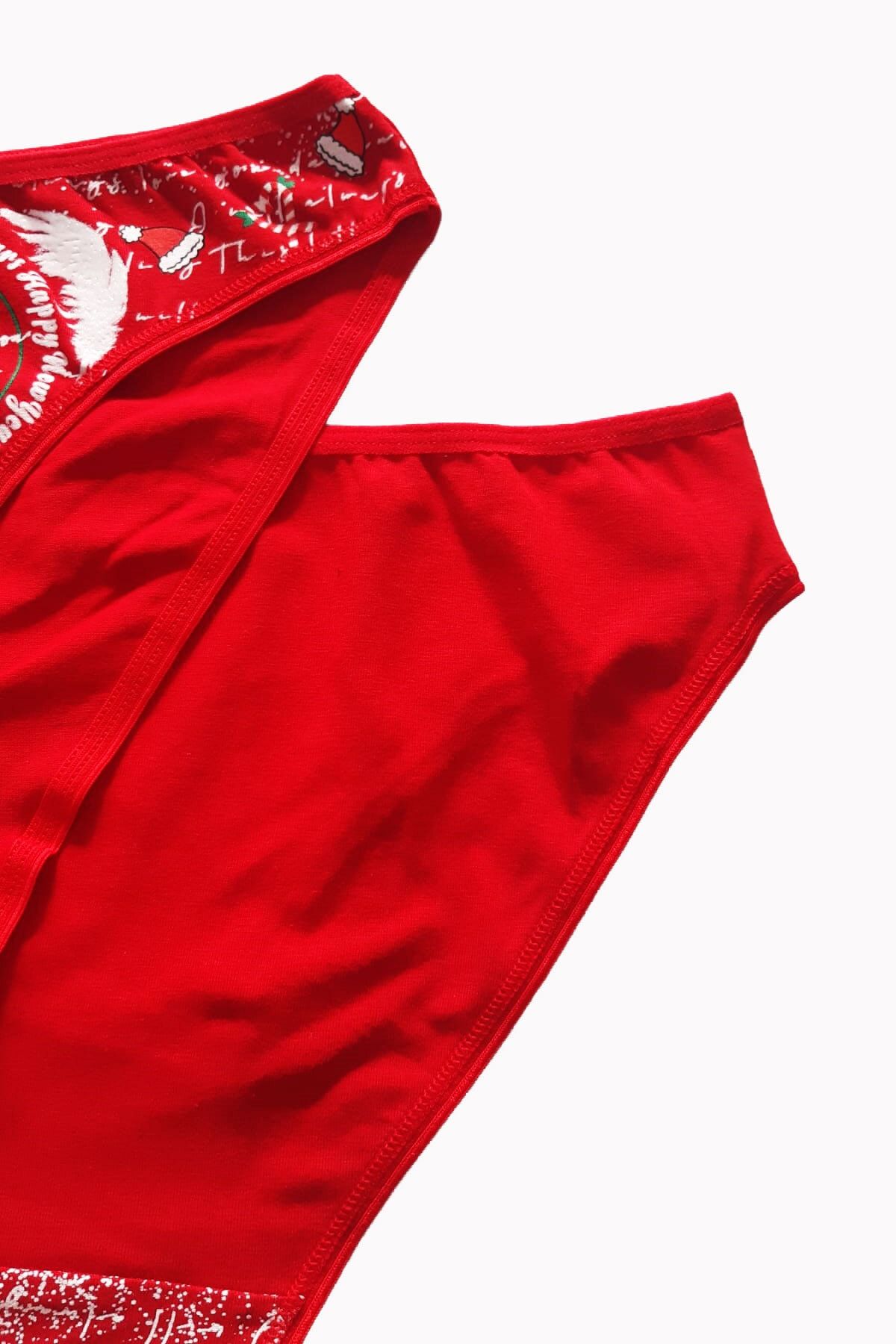 Hepsine Rakip Women's Red Bikini Cotton Stretchy New Year's Gift