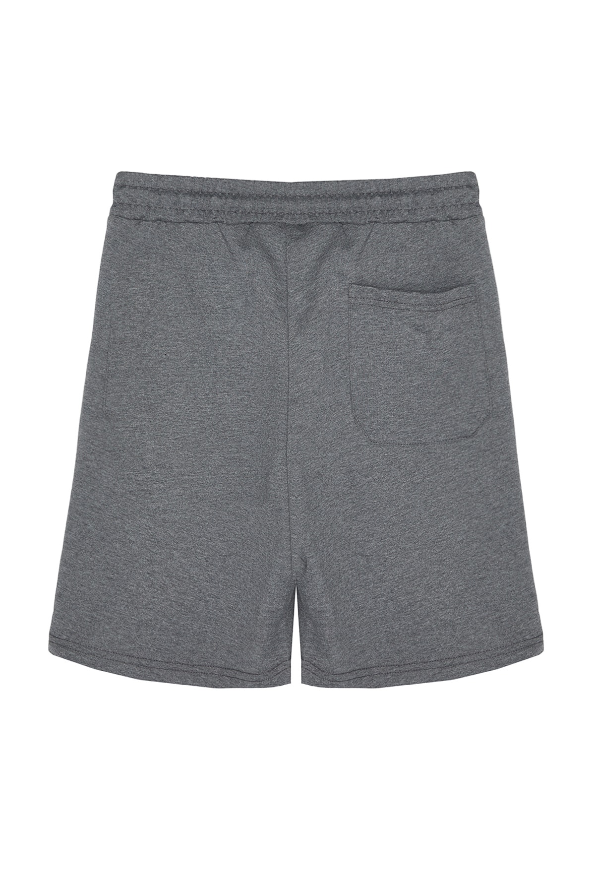 Trendyolmilla  Antrasit-Lacivert Basic Regular/Normal Kesim Düz 2'li Paket Şort TMNSS21SR0095 - Görsel 6