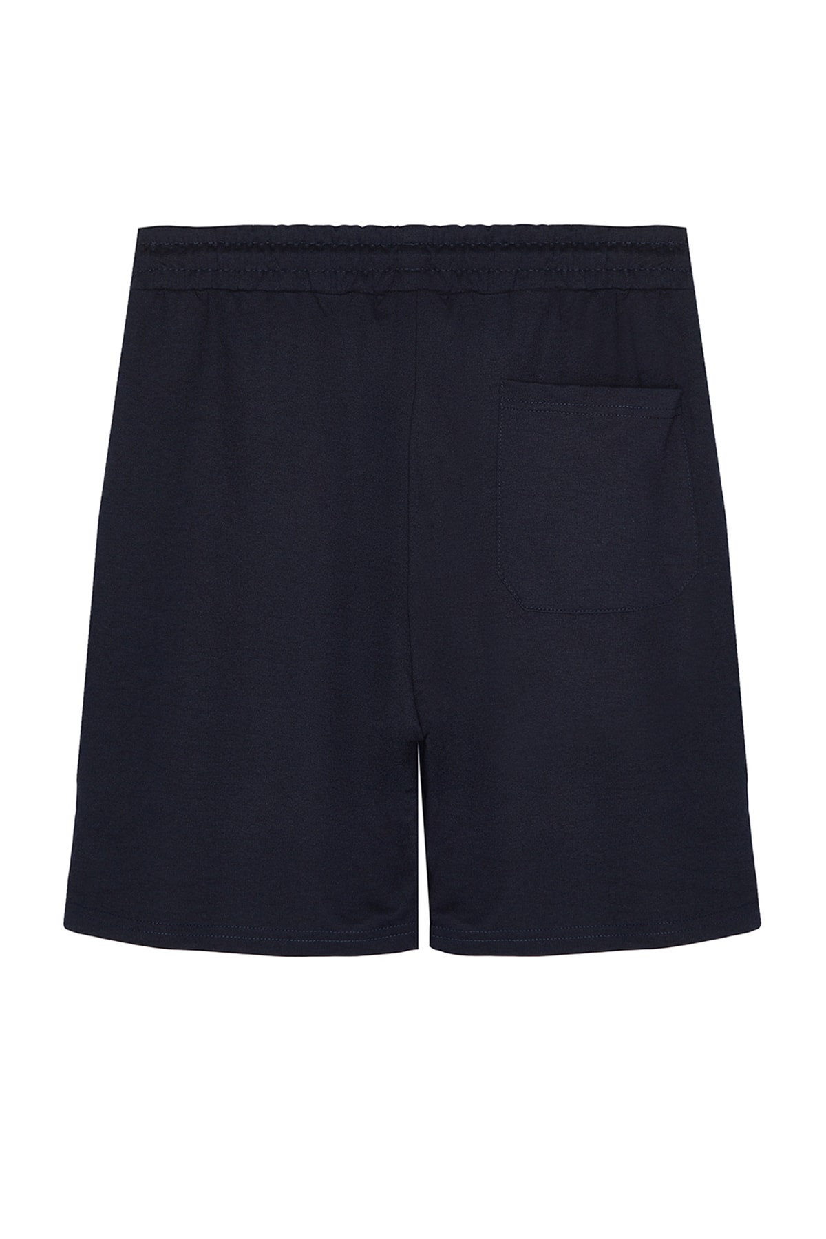 Trendyolmilla  Antrasit-Lacivert Basic Regular/Normal Kesim Düz 2'li Paket Şort TMNSS21SR0095 - Görsel 5