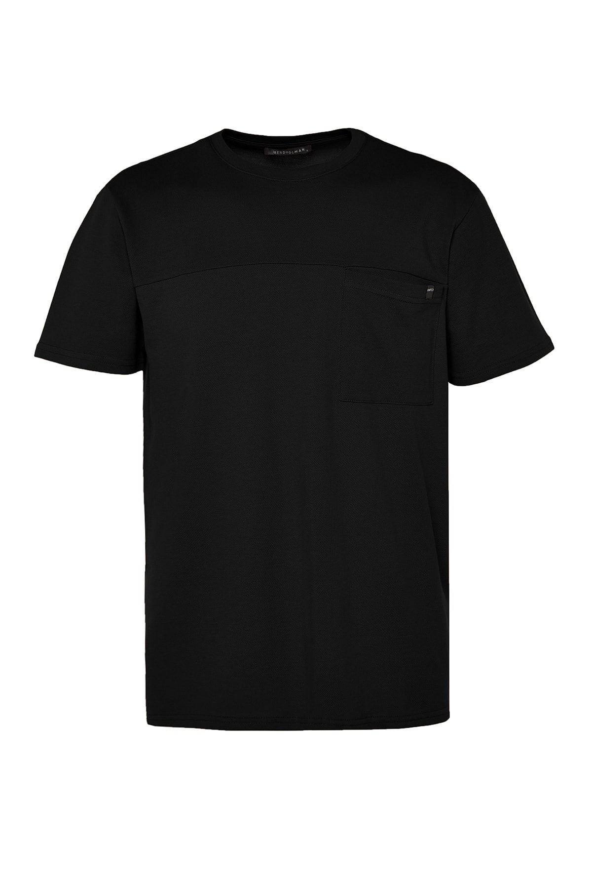 Black Pocket T-Shirt For Men