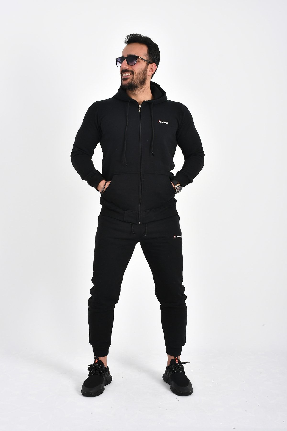 Samera Men s Black Casual Tracksuit Set Ssc5585 Trendyol