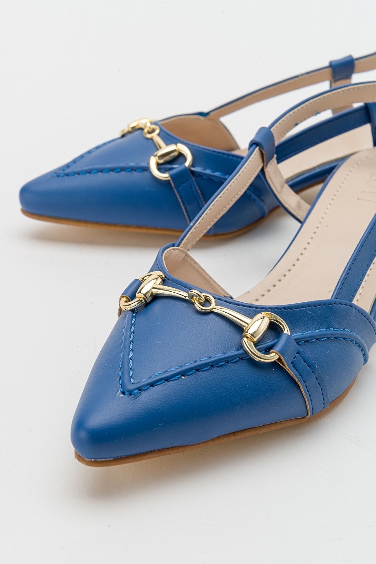 صندل آبی زنانه Jeans Sandals پاشنه Luvi