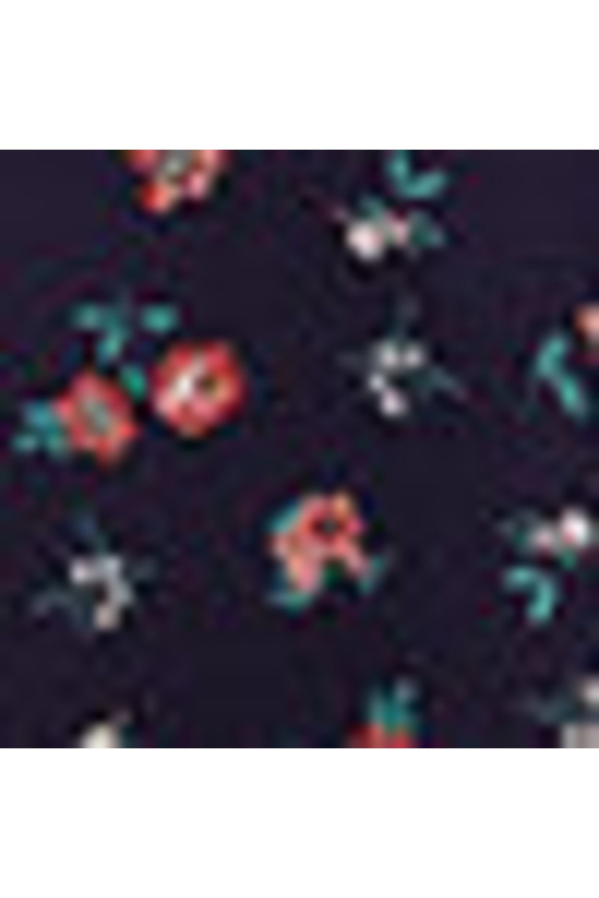 LC Waikiki-Kurzarm-Damenbluse aus Baumwolle mit Rundhalsausschnitt und Blumenmuster 6
