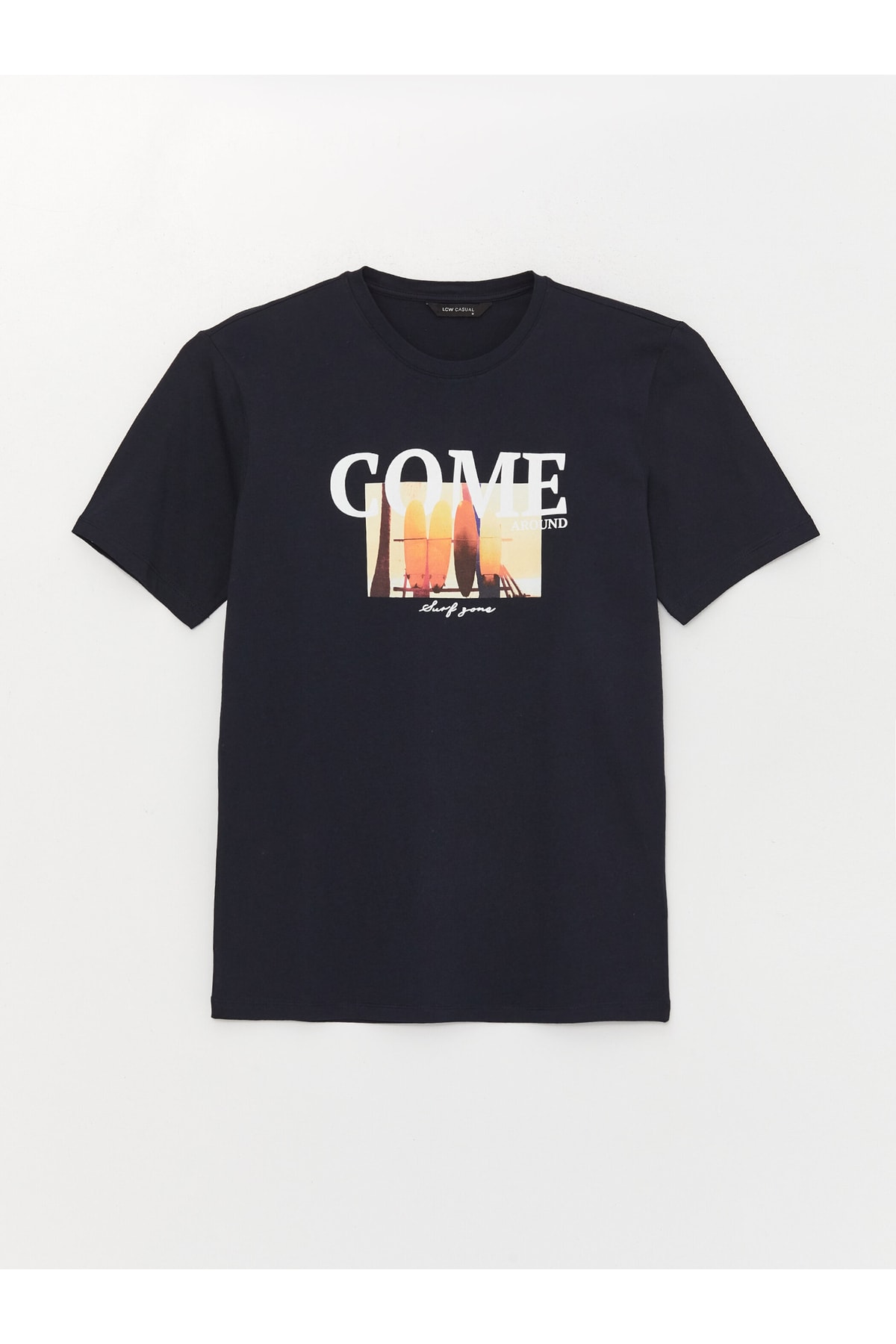 تیشرت مردانه آبی سرمه ای ال سی وایکیکی | S3FF67Z8HRZ اورجینال - تصویر 7