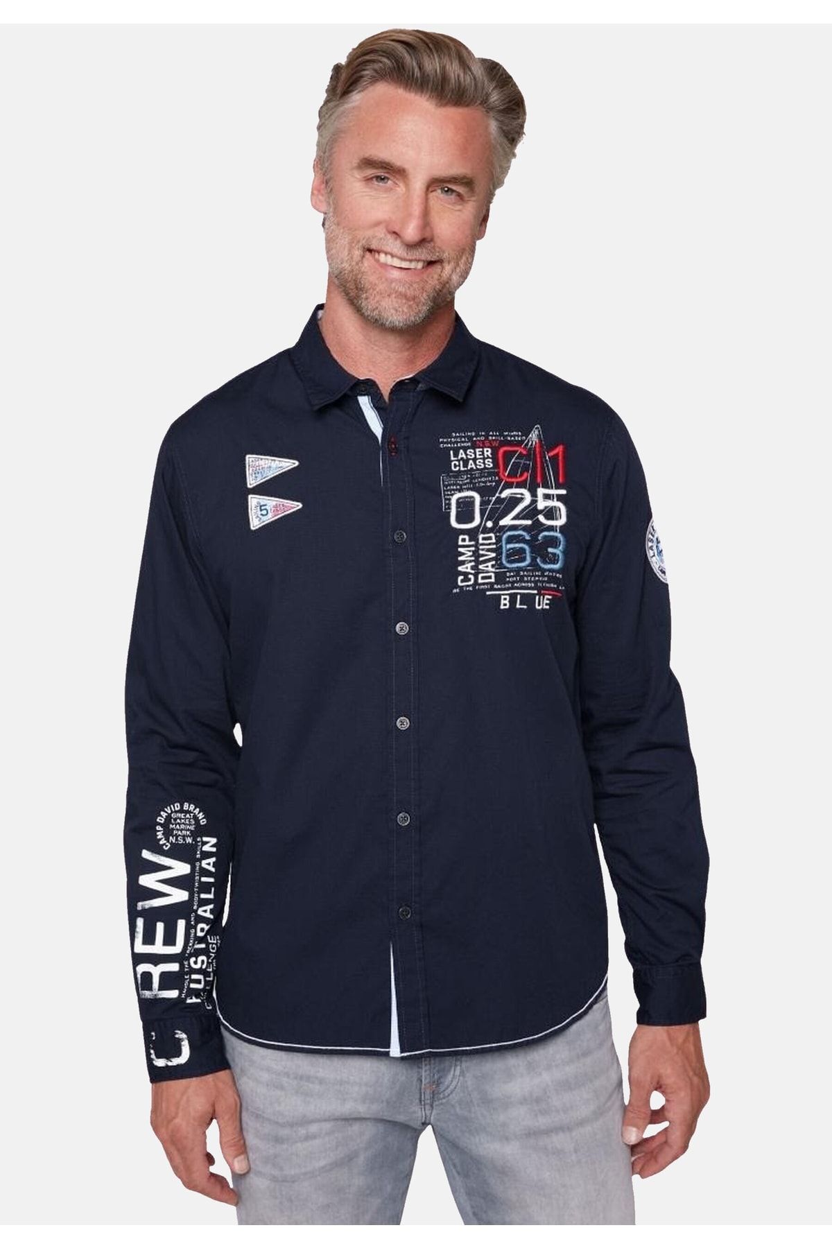 Camp David-Hemd Laser Sailing Langarmhemd 3