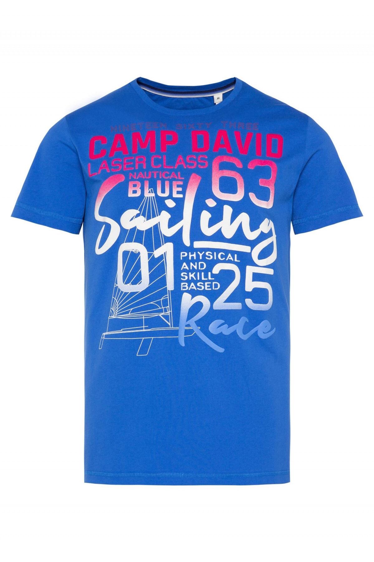 Camp David T-Shirt Laser Sailing Kurzarmshirt - Trendyol