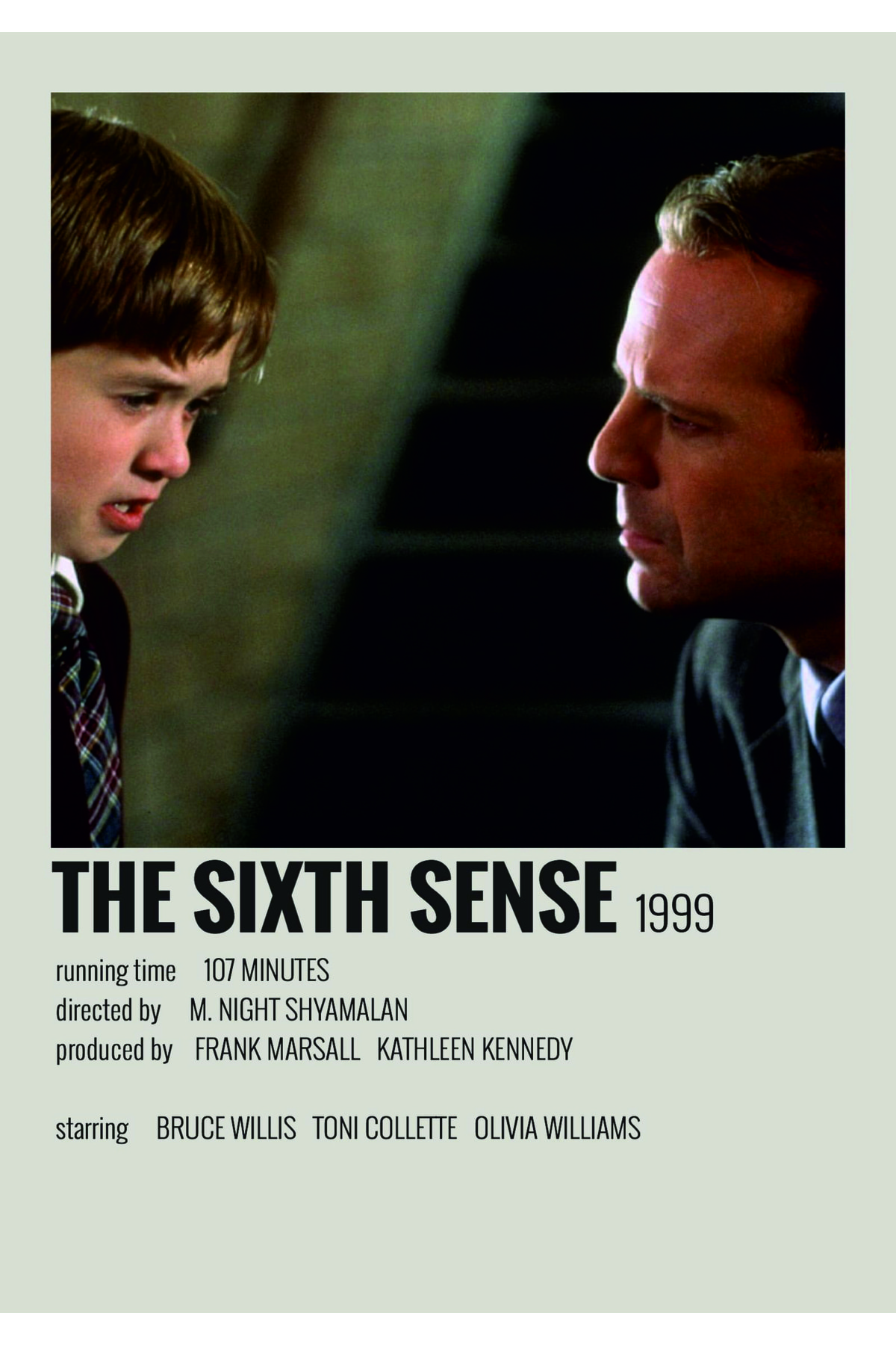 The Sixth Sense Film Info Card Wall Poster