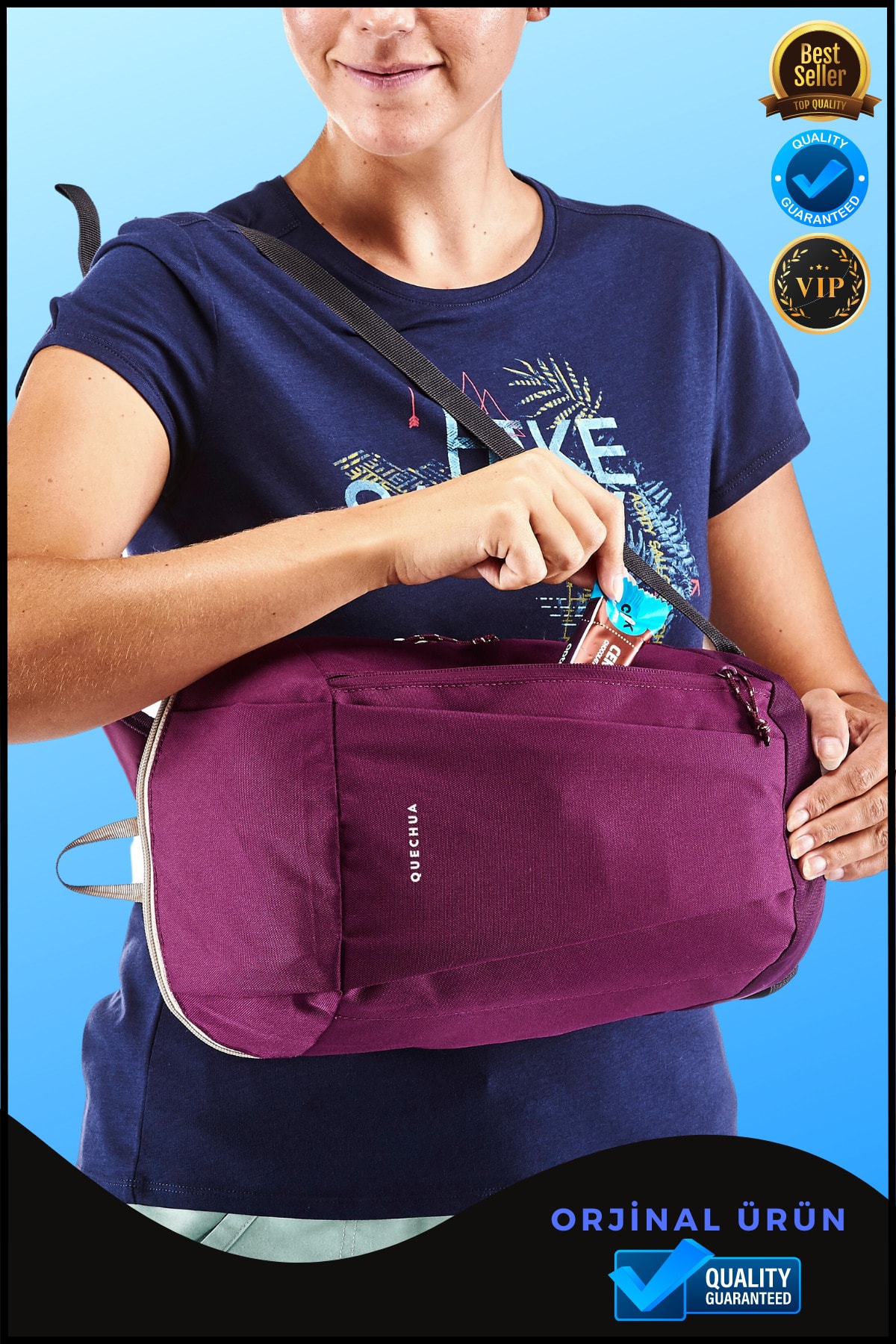 کوله پشتی زنانه بنفش OverPazar | Opzr Sırt Çantası NH50 اورجینال - تصویر 5