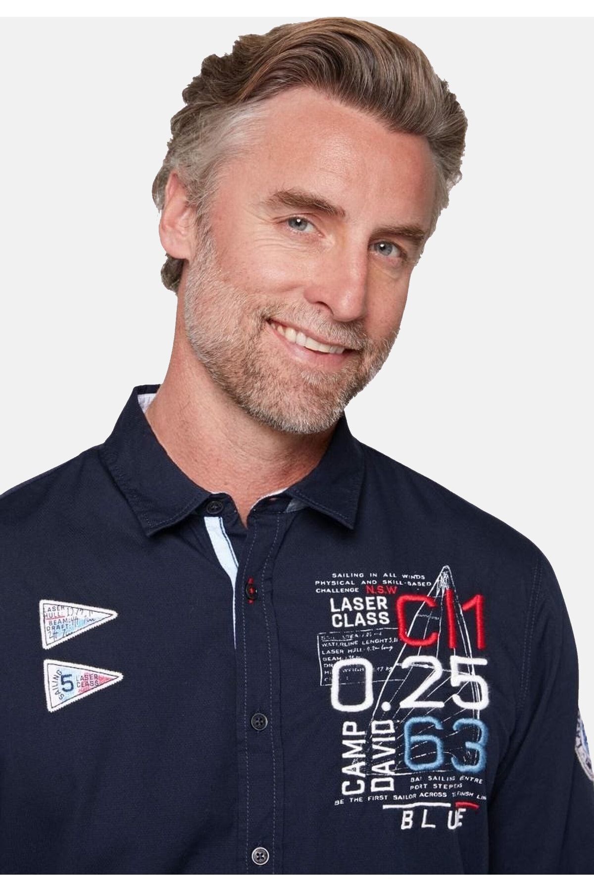 Camp David-Hemd Laser Sailing Langarmhemd 6
