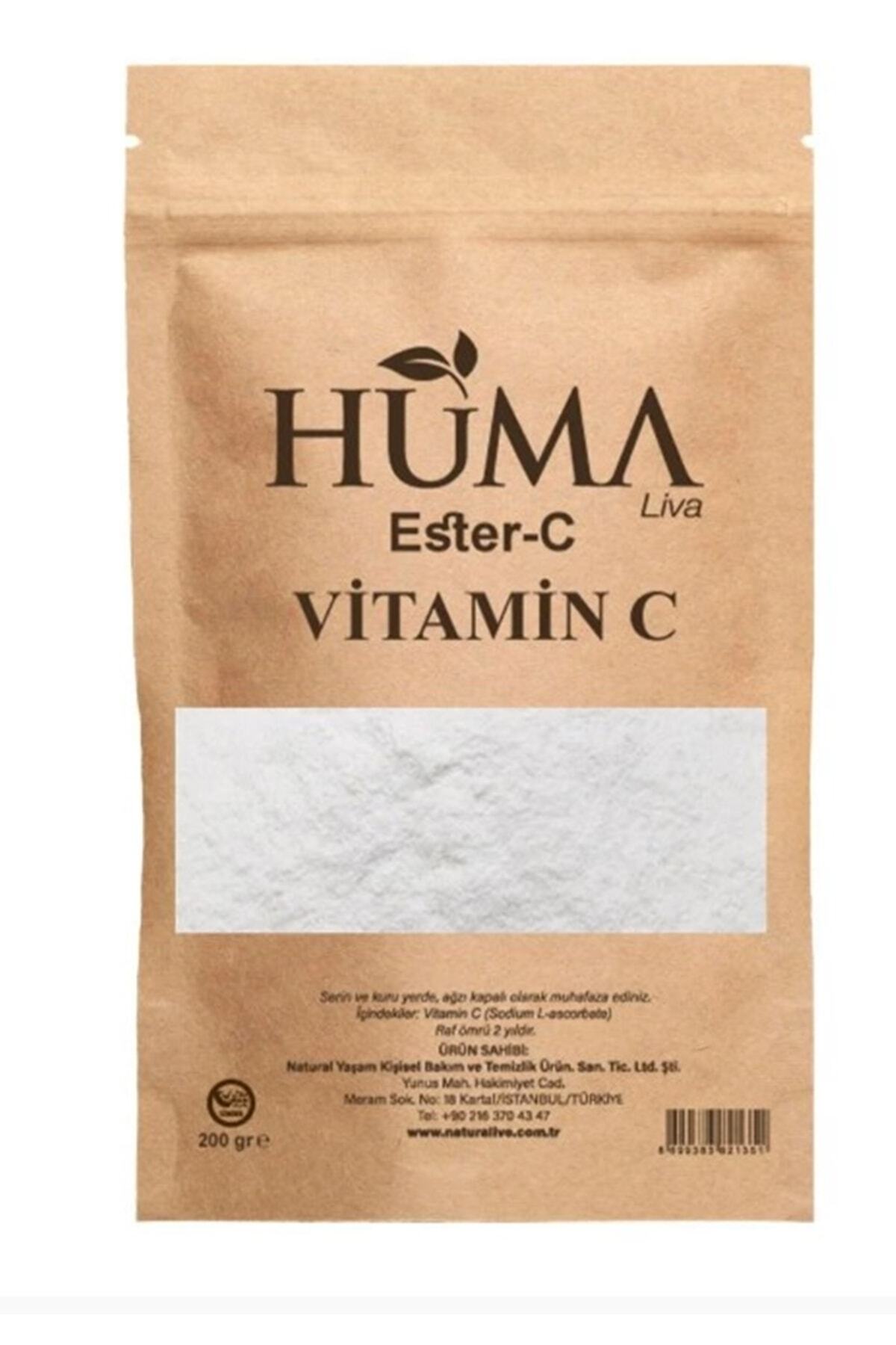 HumaLiva Vitamin C 200gr Gimdes Sertifikalı