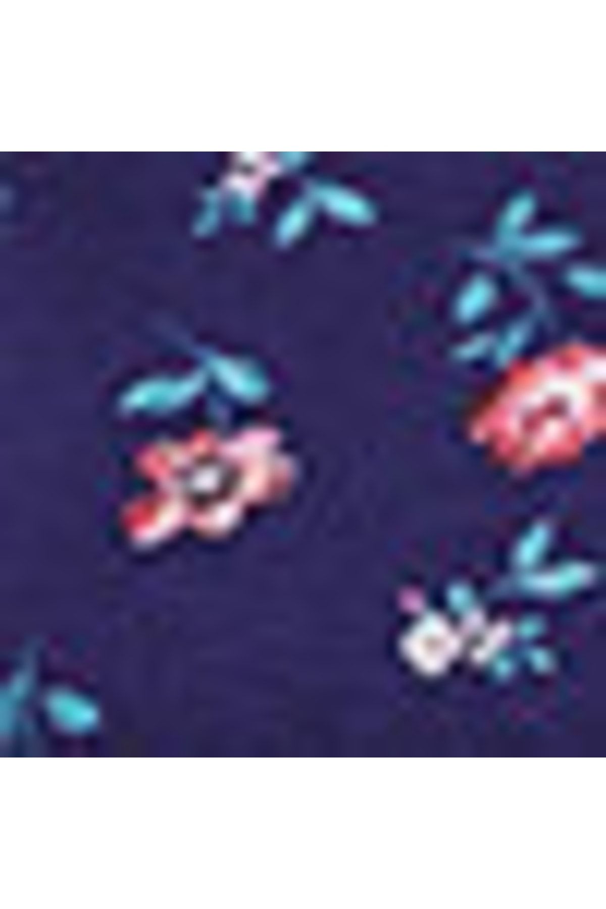 LC Waikiki-Kurzarm-Damenbluse aus Baumwolle mit Rundhalsausschnitt und Blumenmuster 5
