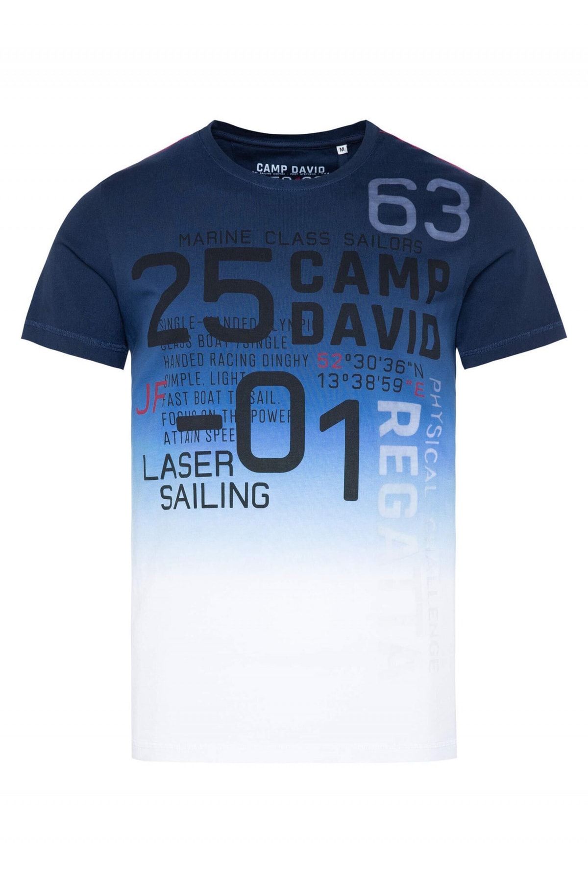 Trendyol Camp T-Shirt David Kurzarmshirt Sailing - Laser