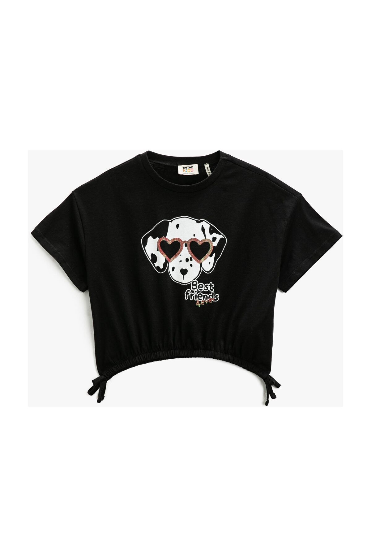 Koton T-Shirt Schwarz Regular Fit