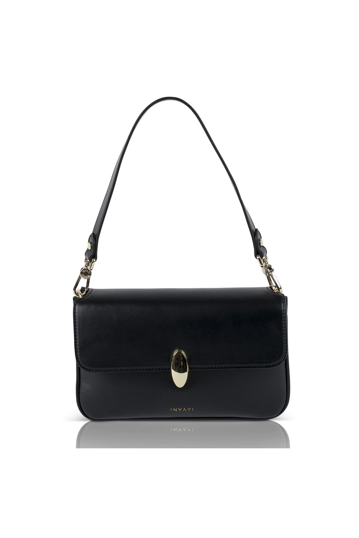 Inyati Handtasche Schwarz Unifarben